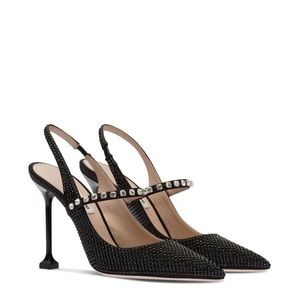 Miu miu embellished heel pump 105MM brand new in box including receipt